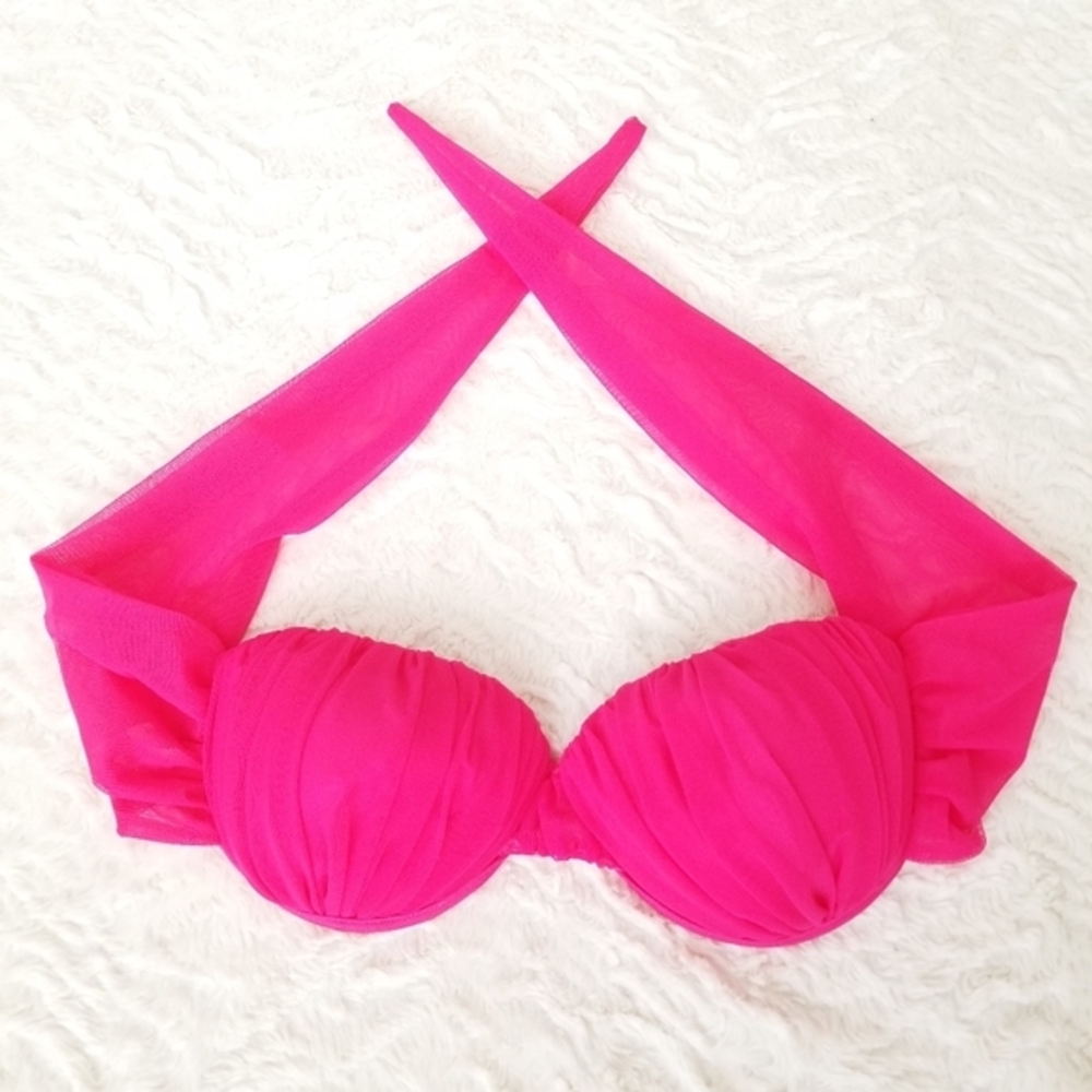 Vintage Fuchsia Pink Bralette